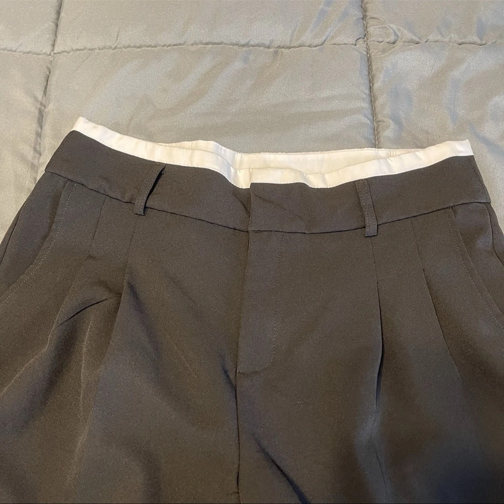 No Boundaries Double Waistband Twill Trousers Womens Black Size M - Picture 4 of 8
